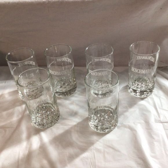 Libbey Glass Benchmark Seagram’s Etched 80s Six Hi Ball Whiskey Cocktail 9oz Vtg - Picture 2 of 6